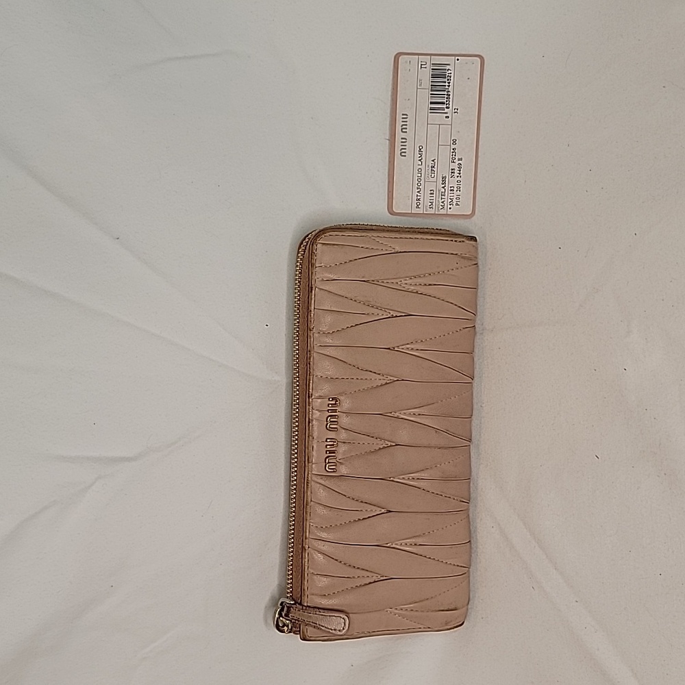 Miu Miu Tan Wallet
